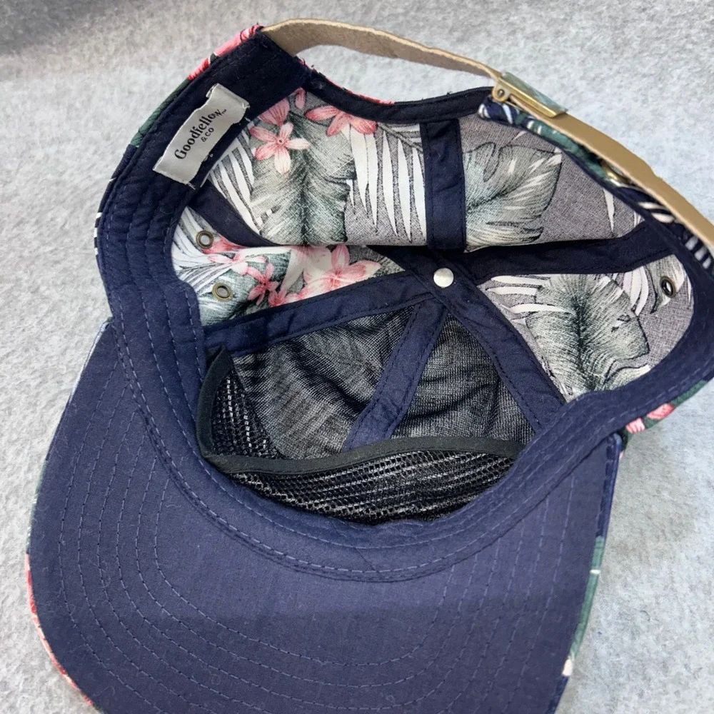 Tropical Floral Mens Navy Goodfellow & Co Baseball Cap Adjustable Strap OSFM